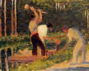 乔治修拉 - Men Laying Stakes